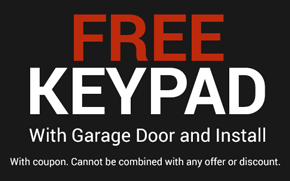 Free Keypad with Garage Door and Install