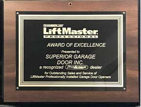 LiftMaster Award of Excellence