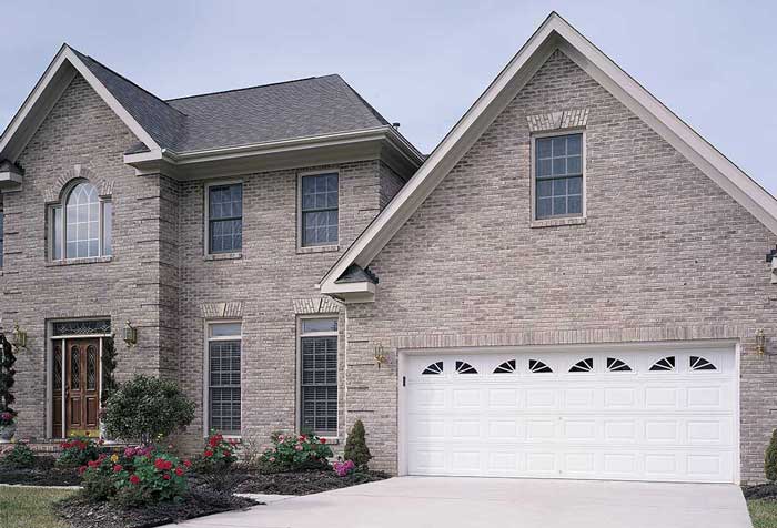 Brick house with new garage