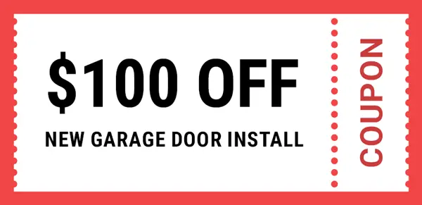 $100 Off New Garage Door Install